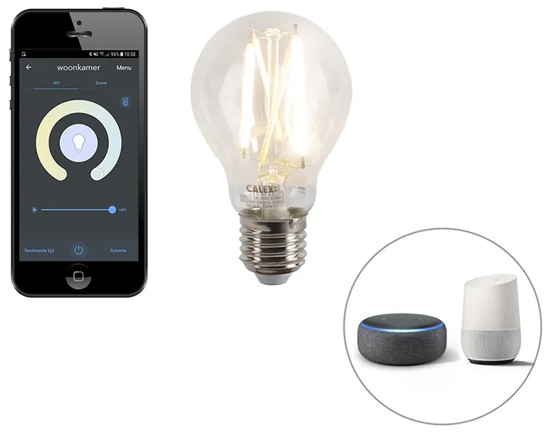 Inteligentná rustikálna nástenná lampa antracit IP44 vrátane wifi E27 - Kansas