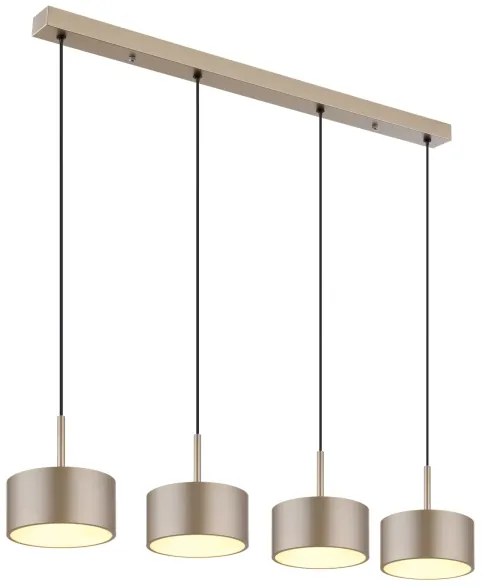 Globo 56964-4H - LED luster na lankách RAYMOND LED/40W/230V 3000K mosadz