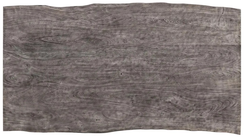 furniture-nabytek.cz - Masívny jedálenský stôl Bullwer z akácie, lakovaný, šedočierny – 140×90 cm