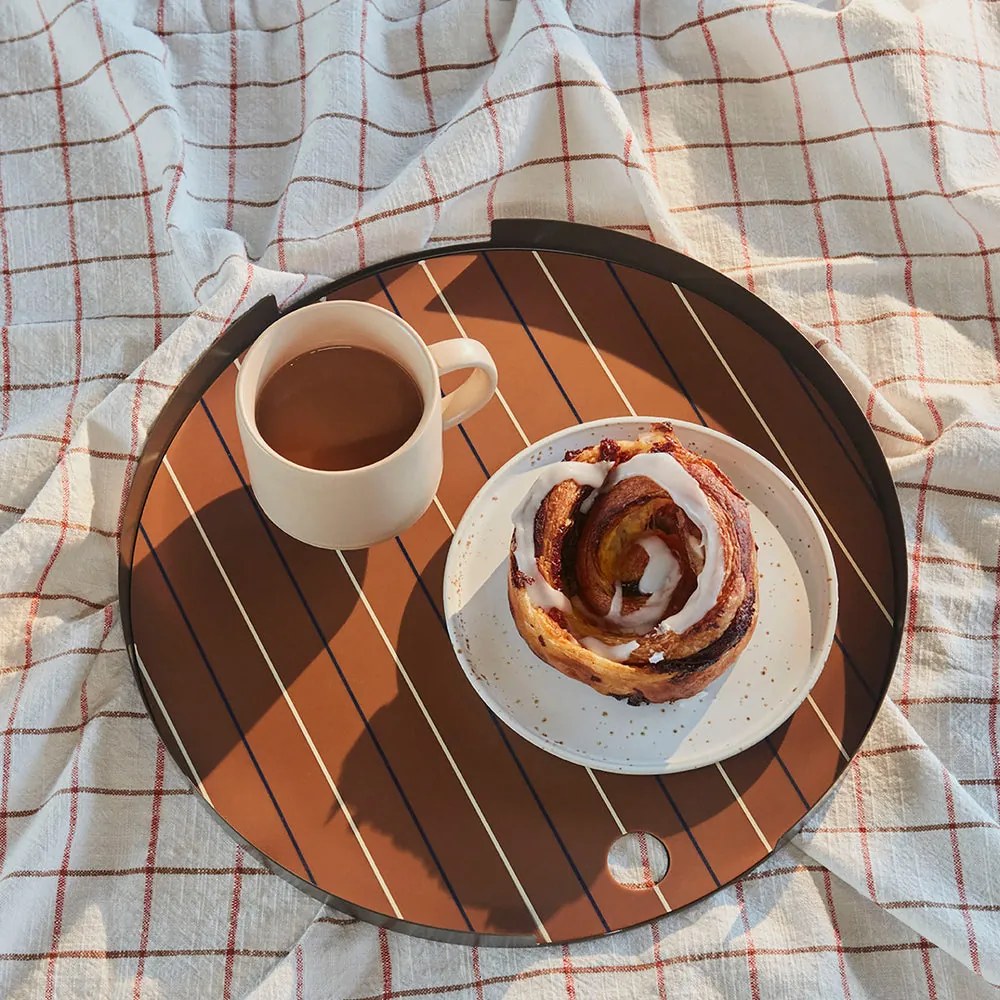 OYOY LIVING Servírovacia tácka Oka Choco čokoládová