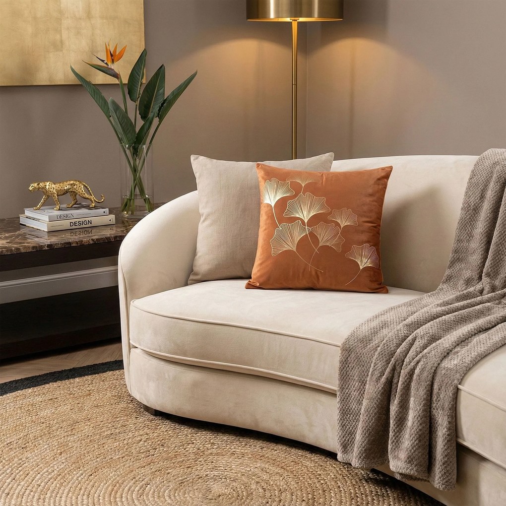 Tutumi Tutumi, obliečka na vankúš 45x45 cm, vzor BC12, oranžová, NAZ-88022