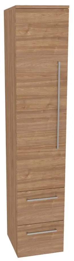 Mereo, Mereo Bino, kúpeľňová skrinka vysoká 163 cm, ľavá, Multidecor, Light Select Walnut, MER-CN697LSW1