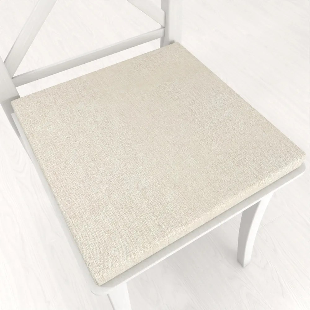 Biante Štvorcový podsedák BKW-207 Pieskový žíhaný - 38x38x3 cm