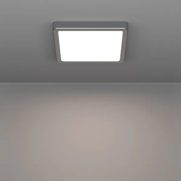 Eglo 901766 - LED kúpeľňové stropné svietidlo FUEVA LED/10,5W/230V 22x22 cm IP44 chróm