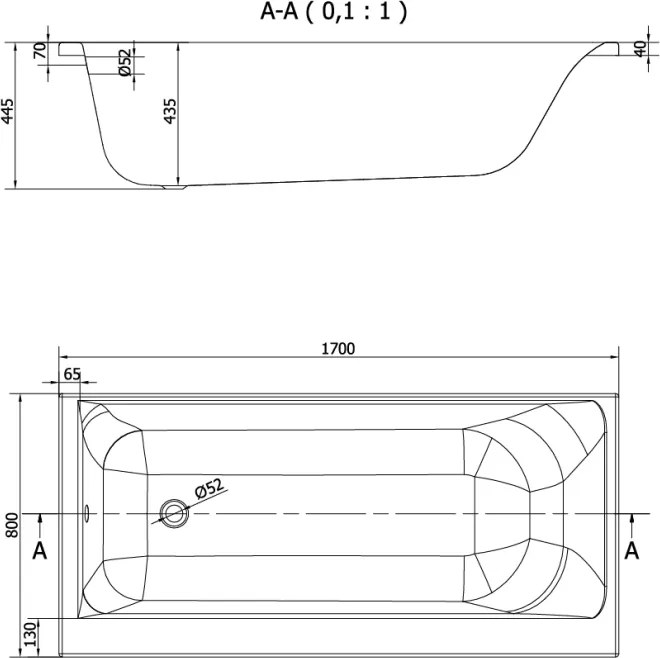 CERSANIT - VANA SMART 170X80 PRAVÁ (S301-116)