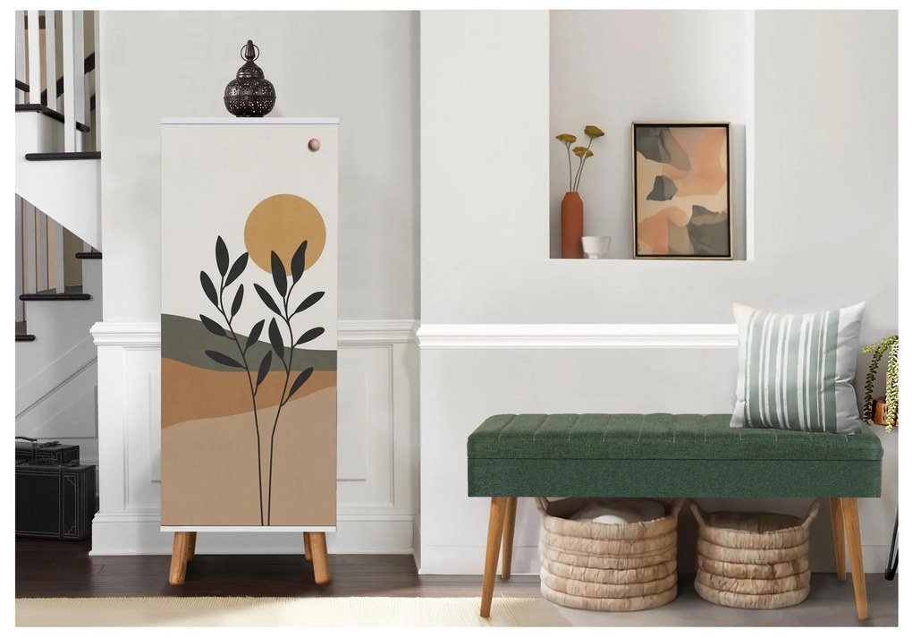 Predsieňová zostava Beside 2 (biela + zelená). Akcia -18%. Vlastná spoľahlivá doprava až k Vám domov. 1094030