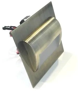 LED Schodiskové svietidlo DECORUS LED/1,2W/12V 3000K mosadz