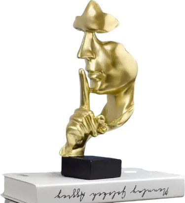 Živicová socha CMSJ-W, 27cm svetlé zlato
