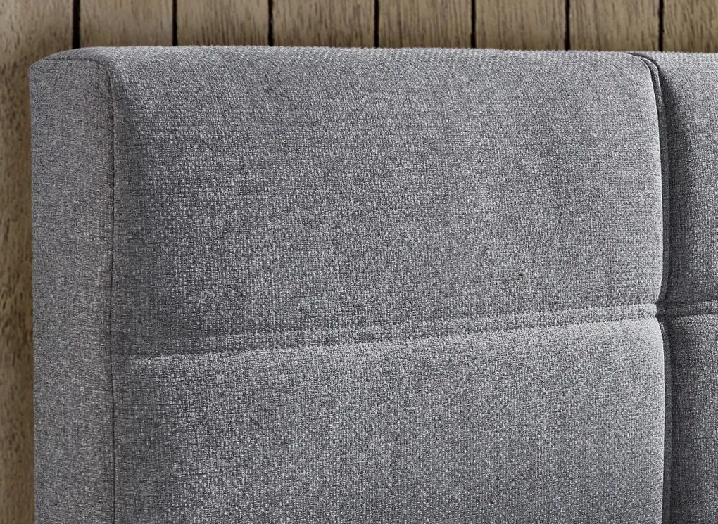 Posteľ boxspring Ardi 180x200 cm, šedá tkanina