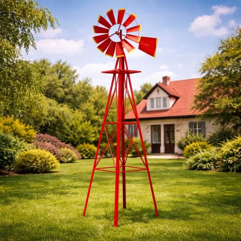 Tuin Veterný mlyn červený, 245 cm