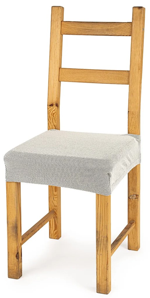 4home Multielastický poťah na sedák na stoličku Comfort smotanová, 40 - 50 cm, sada 2 ks