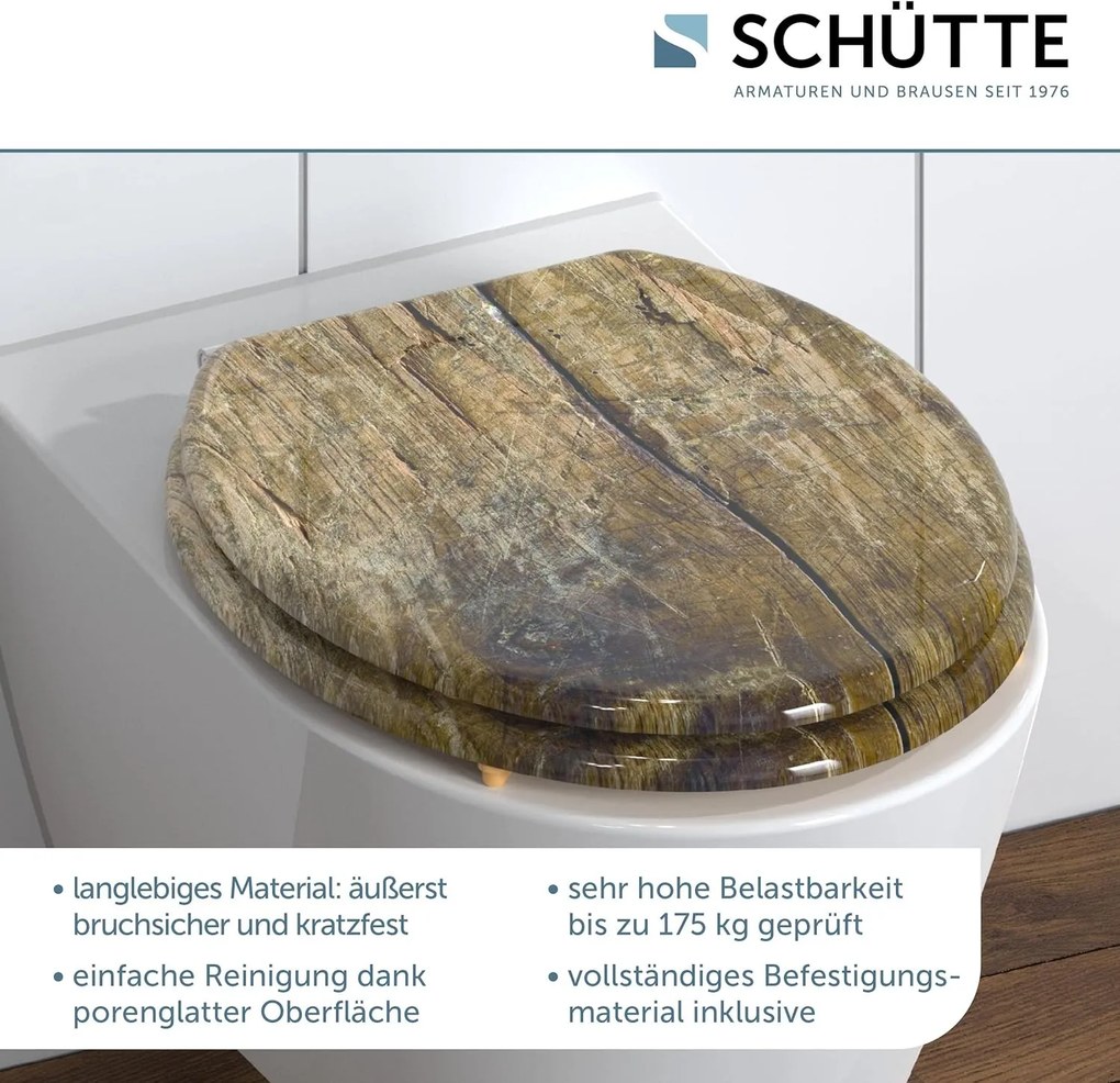 Eisl Sanitär WC sedadlo MDF Solid Wood 80024