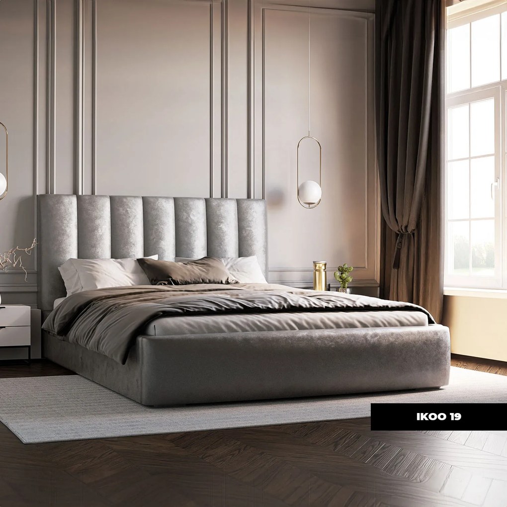 PROXIMA.store - Luxusná čalúnená posteľ FERN ROZMER: 180 x 200 cm, TYP ROŠTU: KOVOVÝ ROŠT