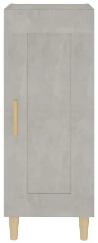 vidaXL Komoda betónovo sivá 34,5x34x90 cm spracované drevo-