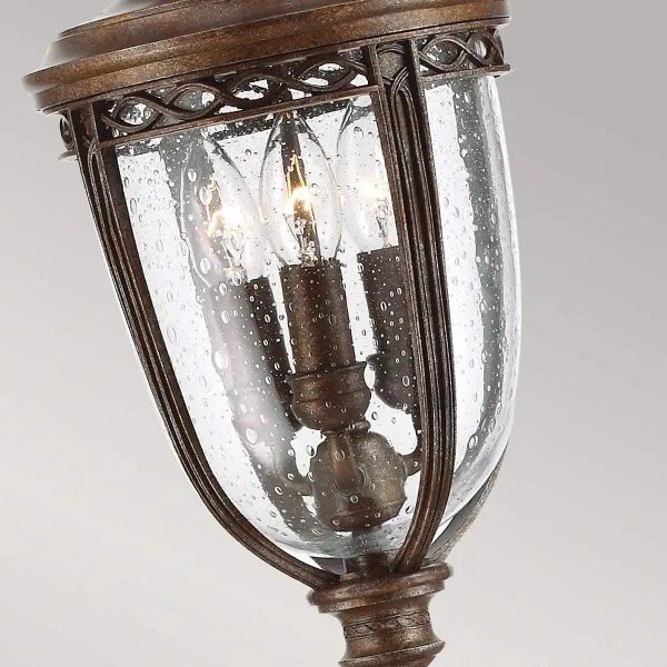 Feiss FE-EB4-M-BRB - Vonkajšia lampa ENGLISH BRIDLE 3xE14/60W/230V IP44