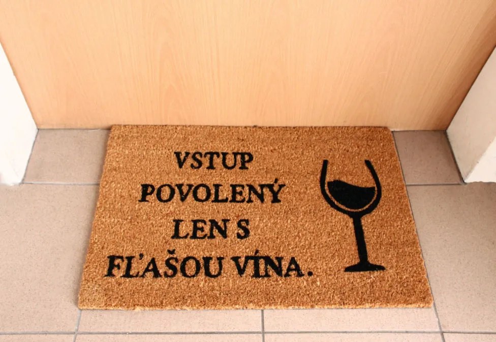 ARÔME HOME Rohožka Fľaša vína