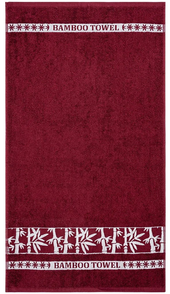 Profod Osuška Bamboo Burgundy, 70 x 140 cm