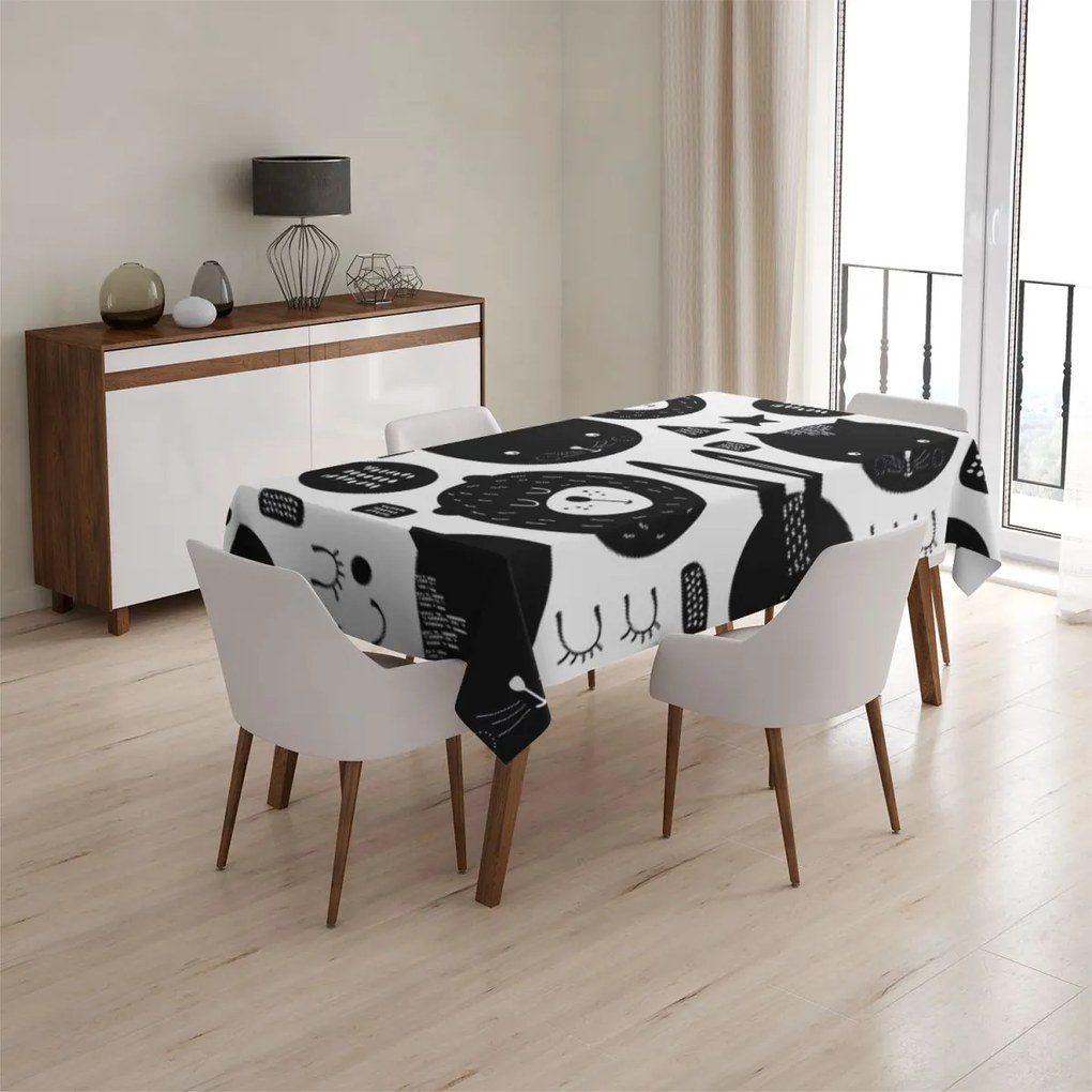 Sablio Obrus Mačička a medveď - 90x90 cm