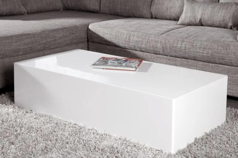 Bighome - Konferenčný stolík MONOBLOCK XL - biela