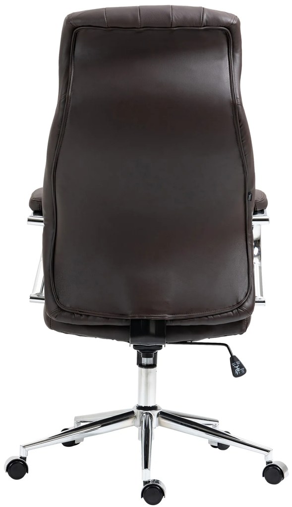 Kancelárska stolička Wigan - koža - Hnedá