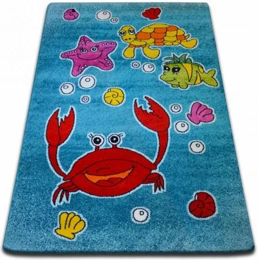 MAXMAX Detský koberec KIDS Oceán - modrý