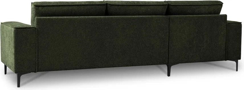 Zelená ženilková rohová pohovka (ľavý roh/s leňoškou) Copenhagen – Scandic