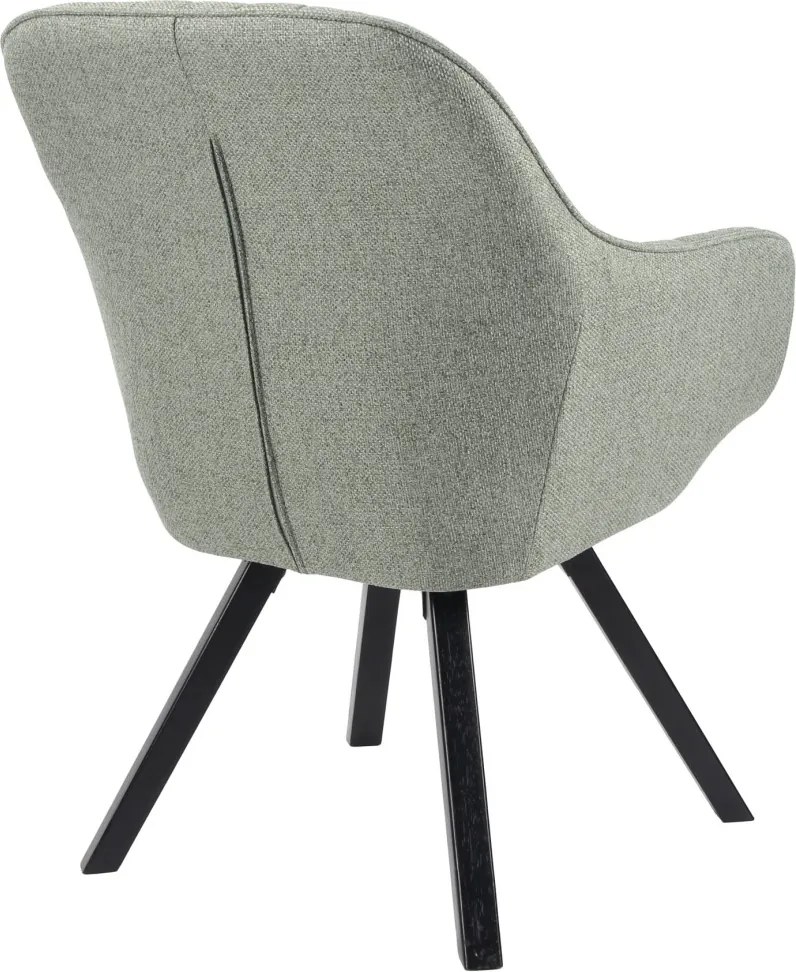 Jedálenská stolička Chrissy, svetlo zelená tkanina