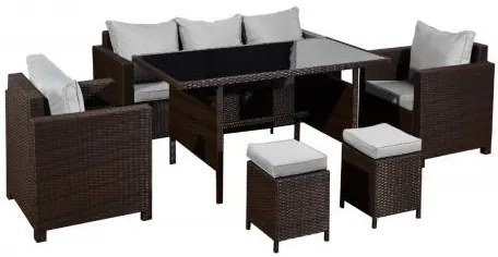 InternetovaZahrada - Záhradná ratanová súprava STRANO