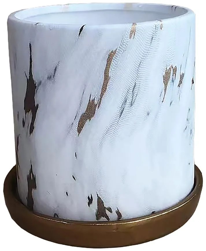 Kvetináč YS44149S ceramic Water Transfer Effect 11x11x1