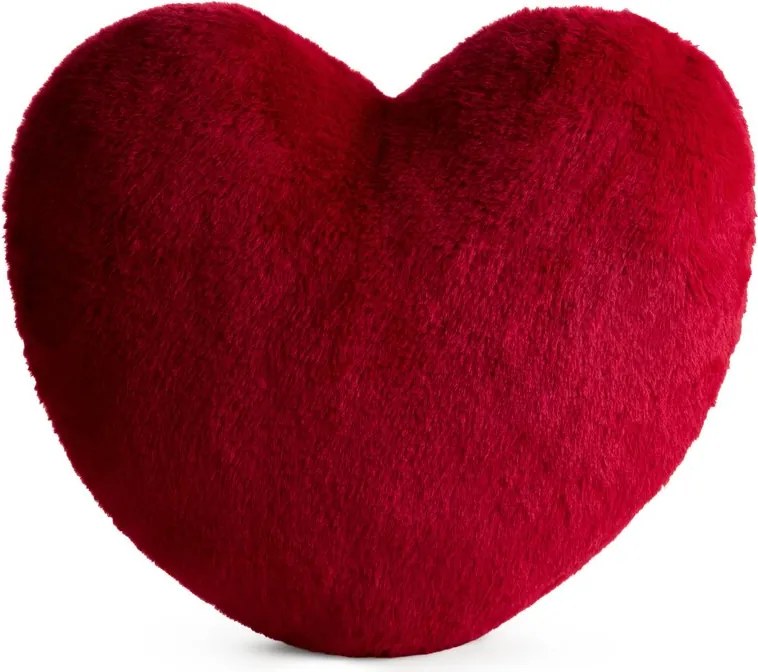 VANKÚŠ HEART 45X45CM ČERVENÝ