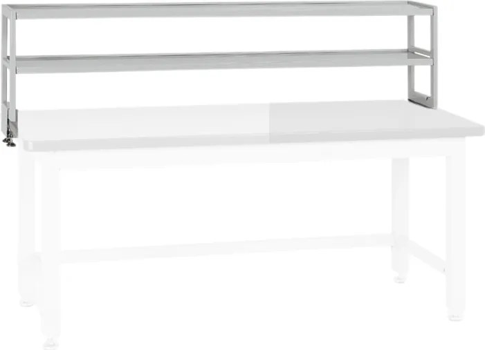 Prídavná kovová polica na náradie pre stoly G4, 2 police, nosnosť 40 kg, 1800 x 300 x 450 mm