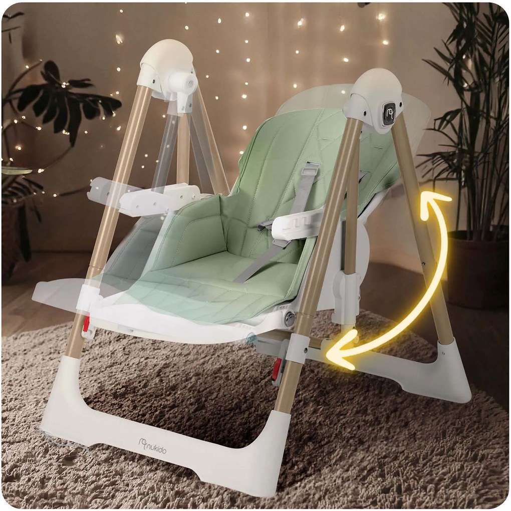 Detská stolička 3v1 Nukido Elite - zelená