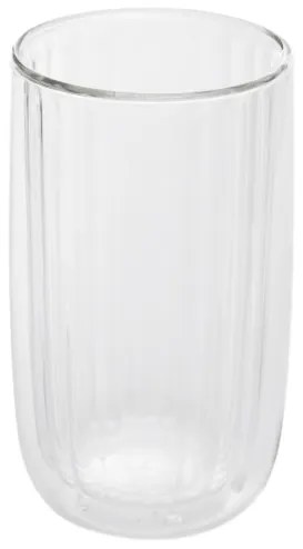 Sada dvoch pohárov CEMBRA GROOVE priesvitné 888835 350 ml (2 ks)