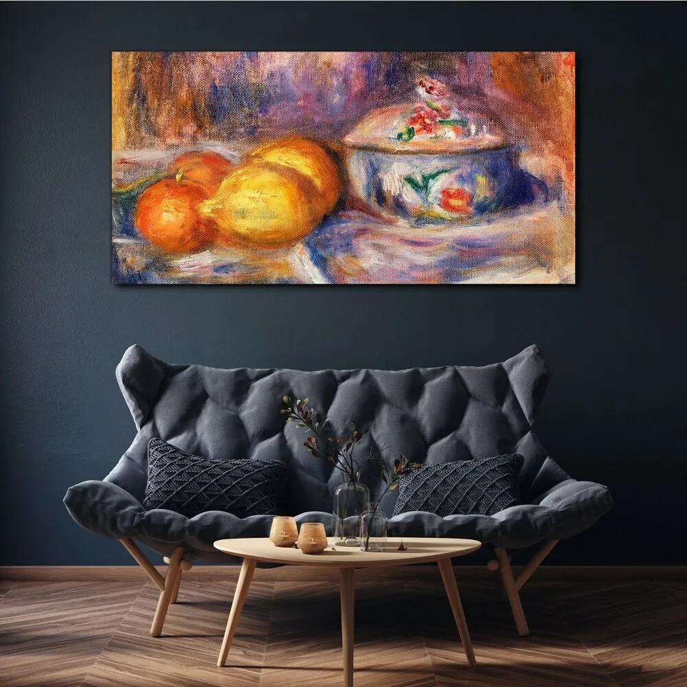 Obraz na plátne Citrón ovocie pomaranče