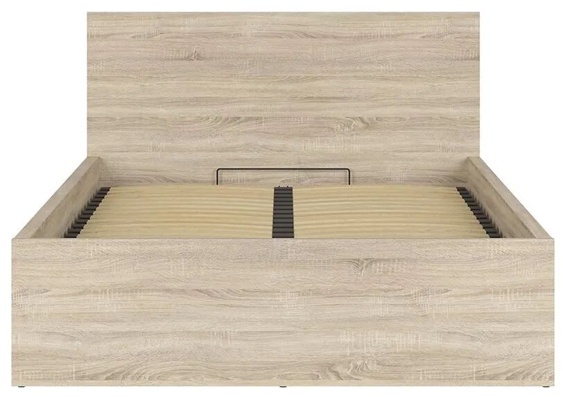 Manželská posteľ 140 cm BRW Tetrix 8 (dub sonoma) (s roštom) (s úl. priestorom). Akcia -31%. Vlastná spoľahlivá doprava až k Vám domov. 1098489