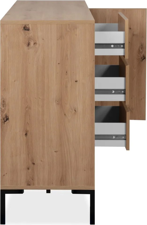 Široká komoda Korsika, dub artisan