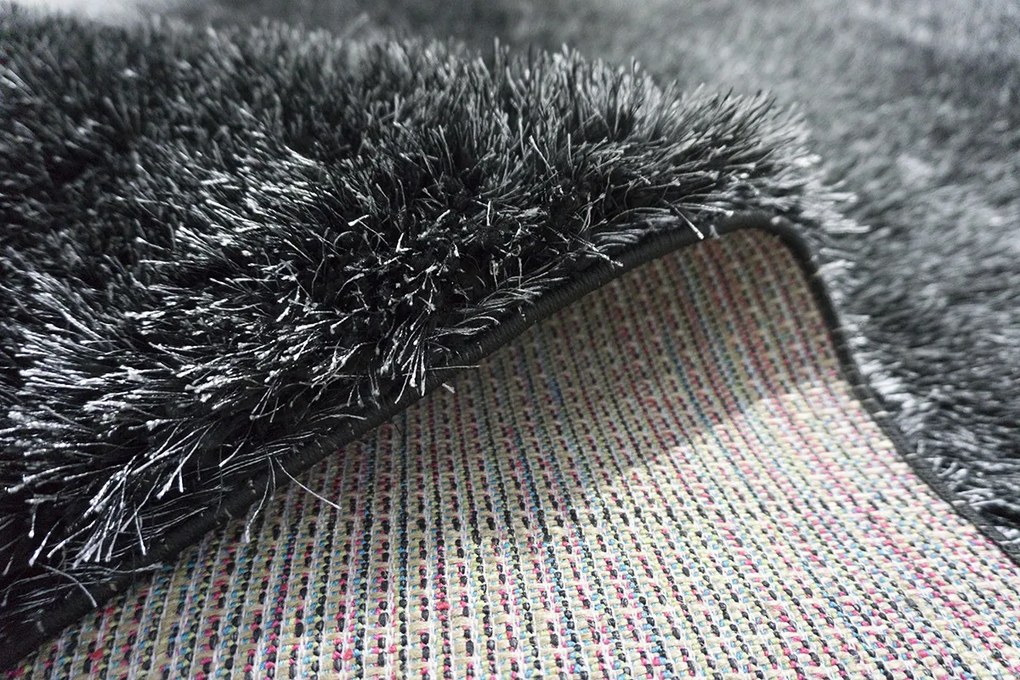 Berfin Dywany, Kusový koberec Seven Soft 7901 Black Grey, 200x290, šedá, obývacia izba