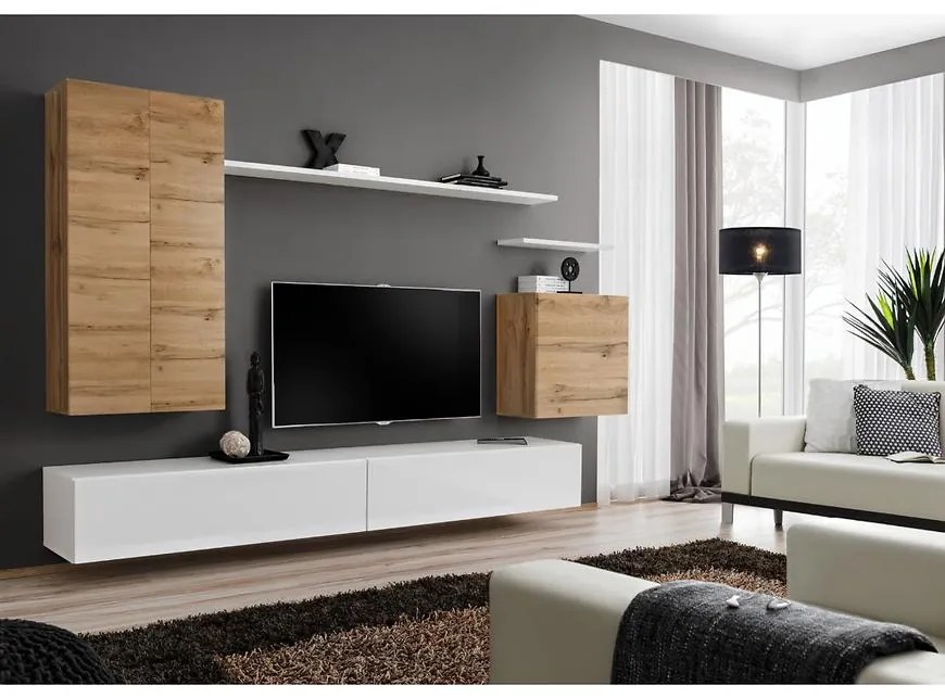 Obývacia stena Switch II Wotan/Biely