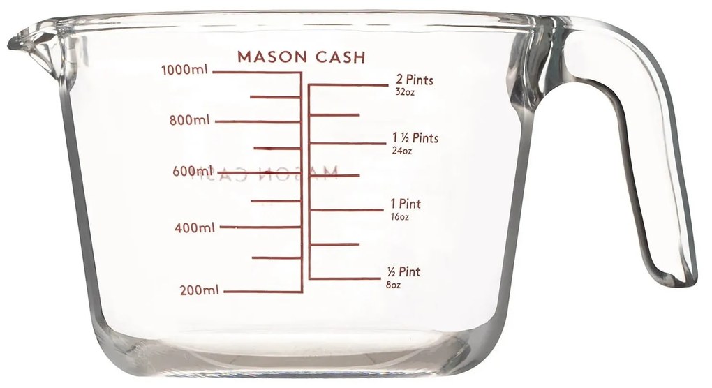 Mason Cash Sklenená odmerka s lievikom Clear 1 l