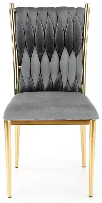 JEDÁLENSKÁ STOLIČKA MARITA ŠEDÁ + ZLATÁ