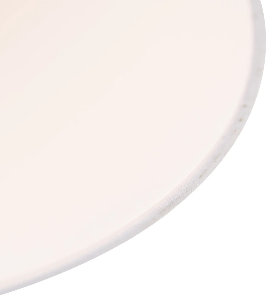 Stropné svietidlo s ľanovým tienidlom biele 35 cm - kombinované biele