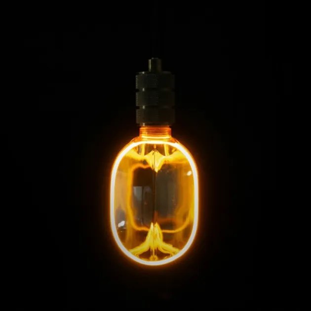 ECOLIGHT Dekoratívna LED žiarovka E27 4W 200lm O100 Amber Retro - rada ZERO