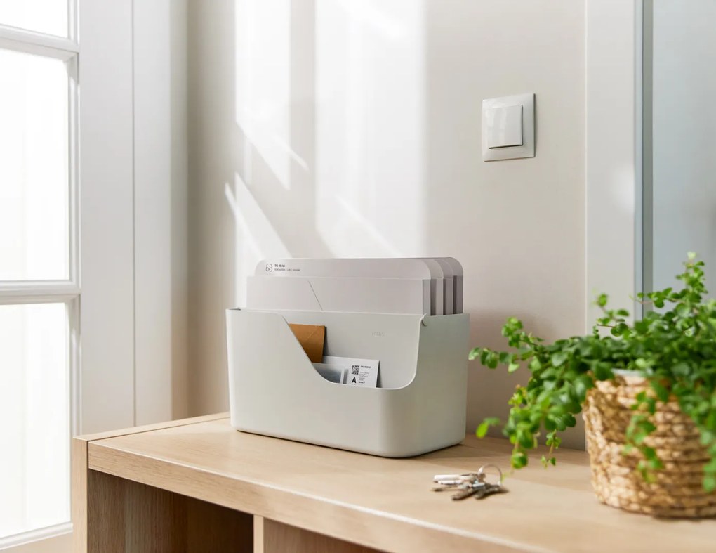 Rotho Organizér na dokumenty a prichádzajúcu poštu, myPAPER ORGANIZÉR - biely