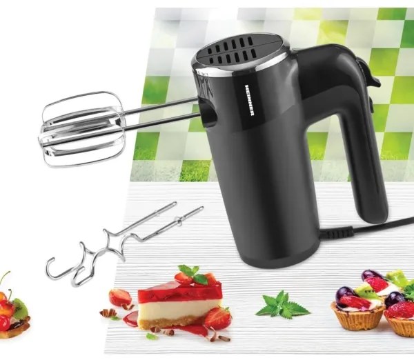 Heinner HM-300BK - Ručný šľahač 300W/230V čierny