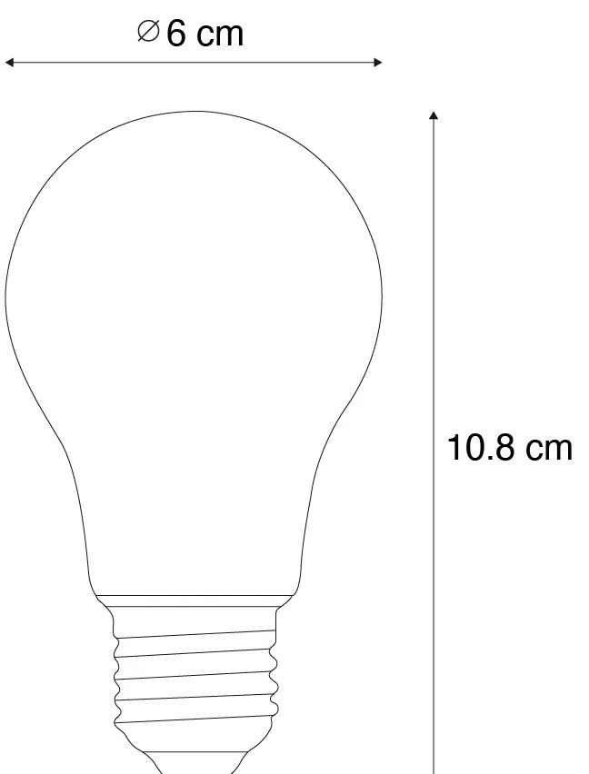 Sada 5 LED žiaroviek E27 A60 so senzorom súmraku 2,5W 250 lm 3000K