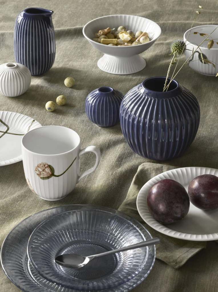KÄHLER Keramická váza Hammershøi Indigo 12,5 cm