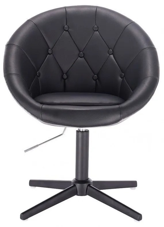 LuxuryForm DESIGN Kreslo VERA na čiernom kríži - čierne