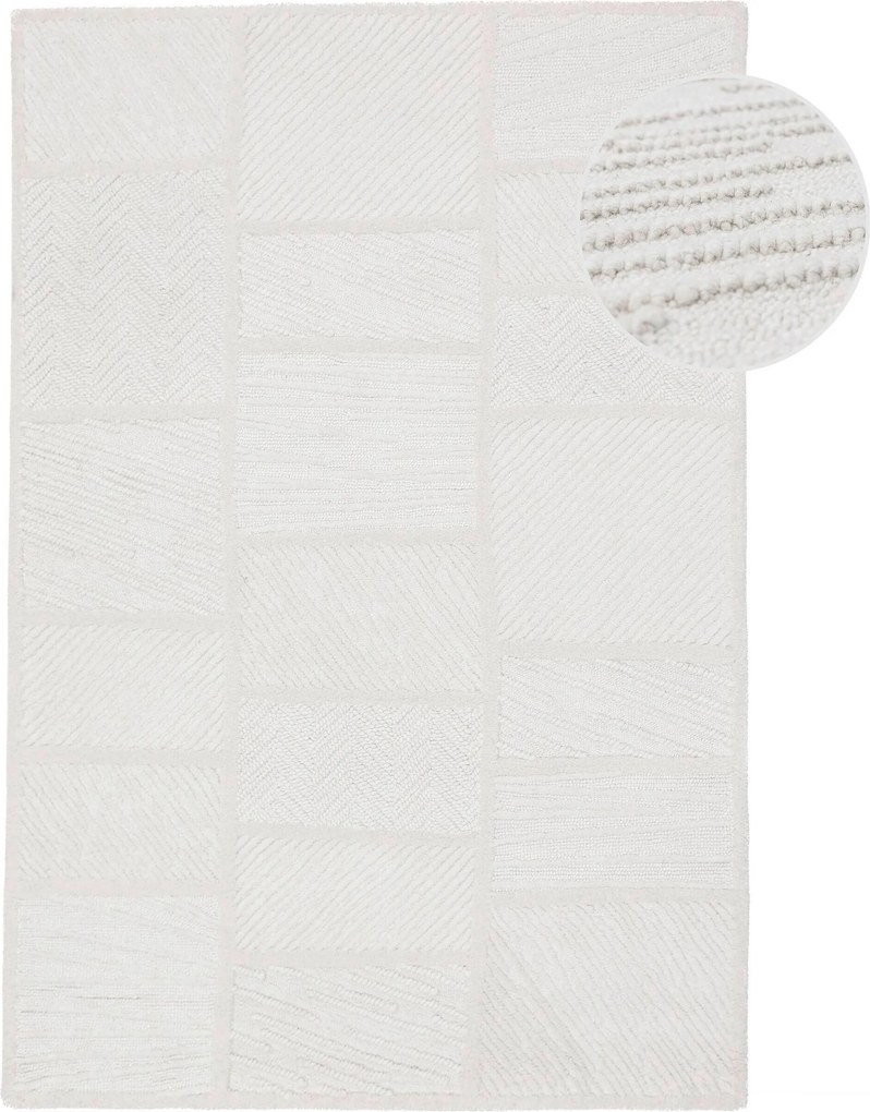 XXXLutz VLNENÝ KOBEREC, 160/230 cm biela Flair Rugs - Online Only bytové doplnky - 003165049802