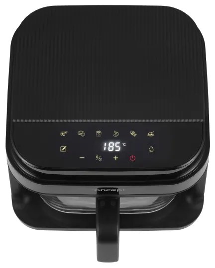 Concept FR5500 - Teplovzdušná fritéza GLASS & FAST 5,5 l 1200W/230V čierna