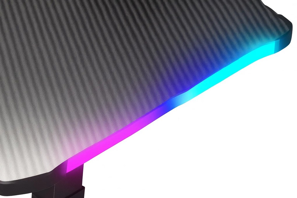 Herný stôl s podsvietením BR03 čierny 160 cm